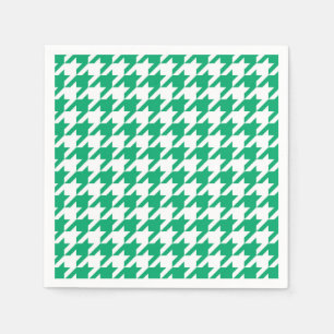 Serviette En Papier Contrôle de la jambe verte et blanche