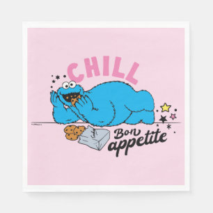 Serviette En Papier Cookie Monster   Bon appétit Chill