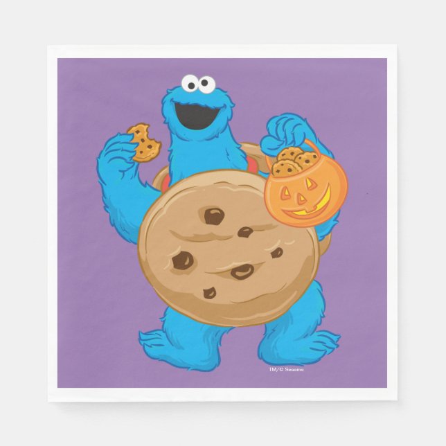Serviette En Papier Cookie Monster | Costume de biscuits (Devant)