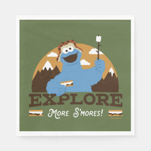 Serviette En Papier Cookie Monster   Explorer plus S'mores