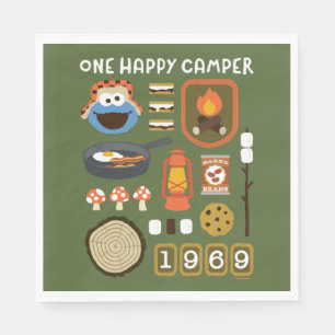 Serviette En Papier Cookie Monster   Un Camper Heureux