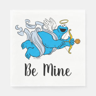 Serviette En Papier Cookie Monster Valentine's Cupid