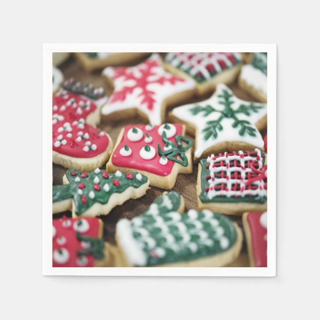 Serviette En Papier Cookies de Noël (Devant)