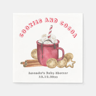 Serviette En Papier Cookies de Noël et baby shower de cacao