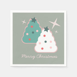 Serviette En Papier Cookies de sucre rétro Noël Super