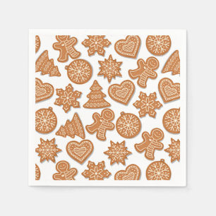 Serviette En Papier Cookies en pain d'épice de Noël