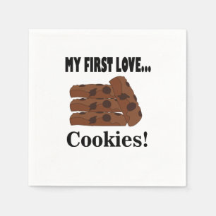 Serviette En Papier Cookies My First Love Cookies Biscuit Party
