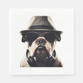 Serviette En Papier Cool Bulldog