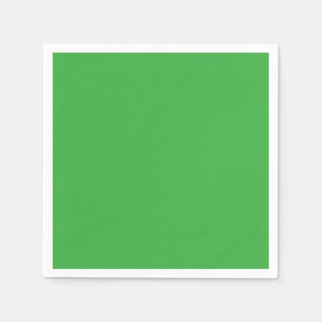 SERVIETTE EN PAPIER COOL SOLID GREEN (Devant)