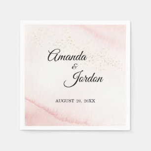 Serviette En Papier Coordonnée rose Sunrise Mountain Cocktail Napkin