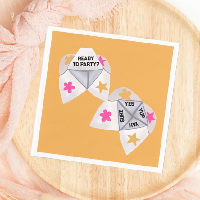 Serviette En Papier Cootie Catcher Preppy Party des années 90 (Créateur téléchargé)
