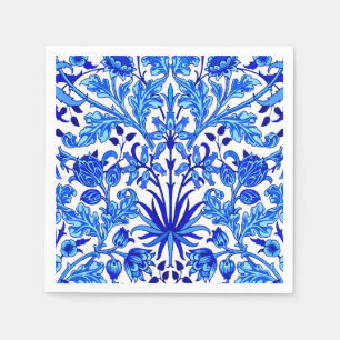 Serviette En Papier Copie de jacinthe de William Morris, bleu de