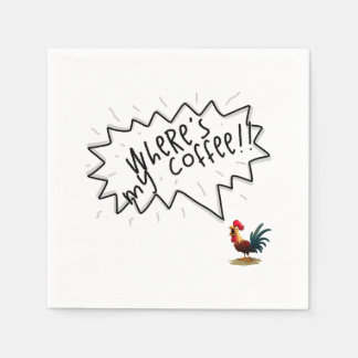 Serviette En Papier Coq de café