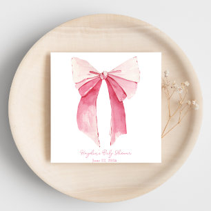 Serviette En Papier Coquette à pochette rose Personnalisée