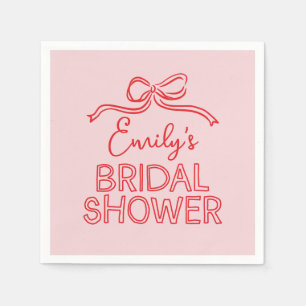 Serviette En Papier Coquette fantaisie noeud à nouer douche nuptiale