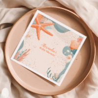 Coquillages de plage Baby shower élégant