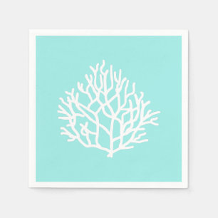 Serviette En Papier Coral Reef plage couleurs personnalisées Lancer Cô