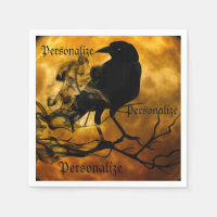 Corbeau corbeau moisson lune chute noir orange