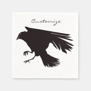 Serviette En Papier Corbeau noir vol Thunder_Cove