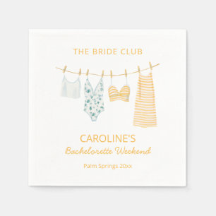 Serviette En Papier Corde à Linge de Maillots de Bain Week-end Enterre