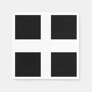 Serviette En Papier Cornish Drapeau Cocktail Serviettes (Standard)