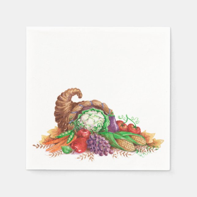 Serviette En Papier Cornucopia (Devant)