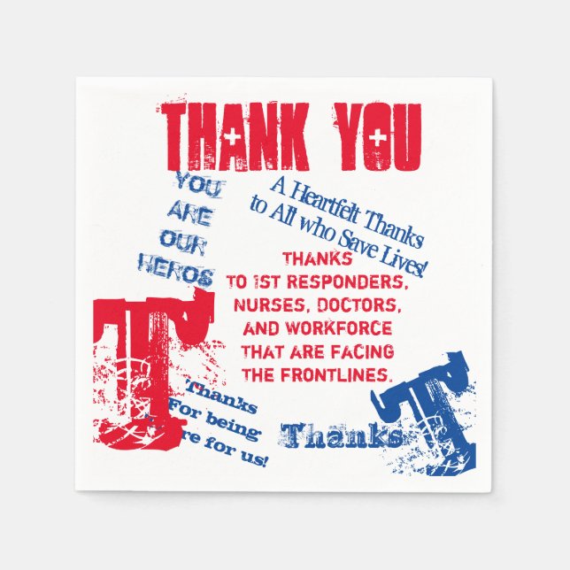 SERVIETTE EN PAPIER CORONA VIRUS (Devant)