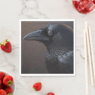 Serviette En Papier Corvids - Blackbird Raven