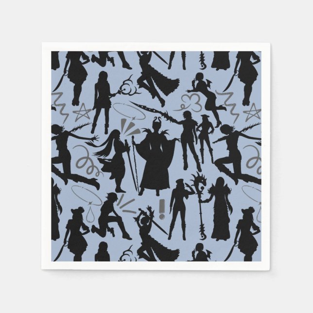 Serviette En Papier Cosplay Actions Anime motif.w L Bleu BG (Devant)