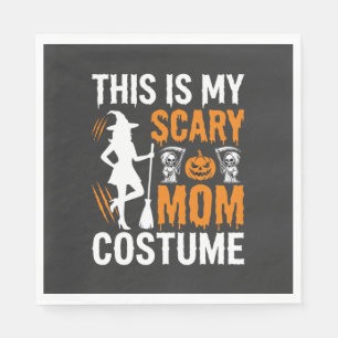 Serviette En Papier Costume de sorcière d'Halloween maman effrayant dr
