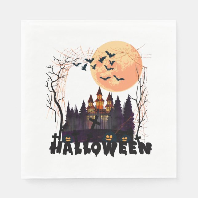 Serviette En Papier Costume d'Halloween (Devant)