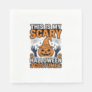 Serviette En Papier Costume Halloween Épouvantable Chapeau de Sorcière