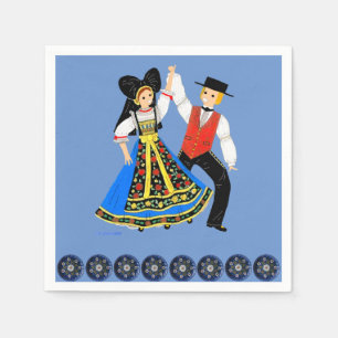 Serviette En Papier Costume traditionnel d'Alsace, France