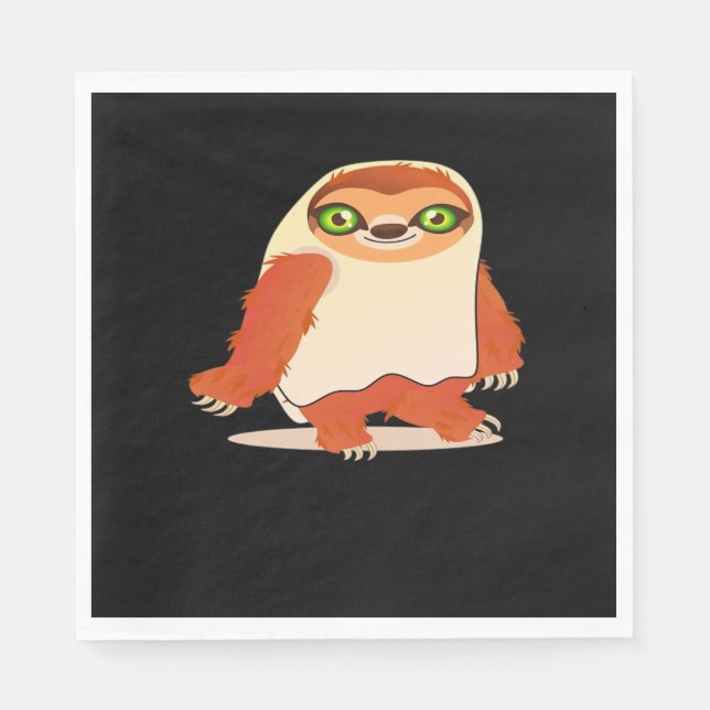 Serviette En Papier Costumes d'Halloween paresse T-shirt surdimensionn (Devant)