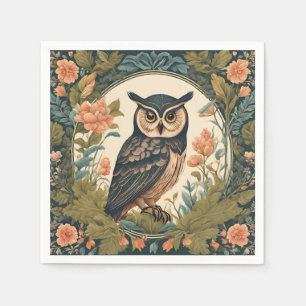 Serviette En Papier Cottagecore Chouette Mignonne