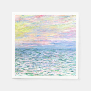 Serviette En Papier Coucher de soleil à Pourville par Monet