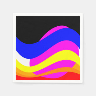 Serviette En Papier Coucher de soleil sur la mer