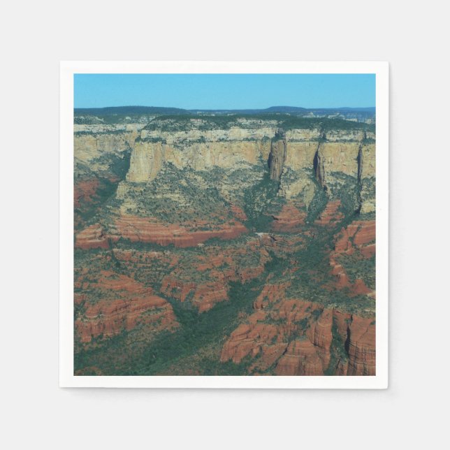 Serviette En Papier Couches de rochers rouges à Sedona Arizona (Devant)