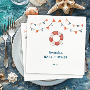 Serviette En Papier Coucou C'est un Garçon Baby Shower Marin