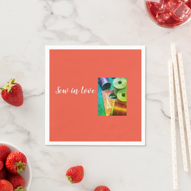 Serviette En Papier Coudre dans l'amour (En situation)
