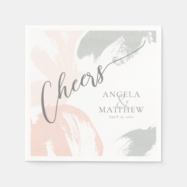Serviette En Papier Couleur d'aquarelle de la tige (Devant)