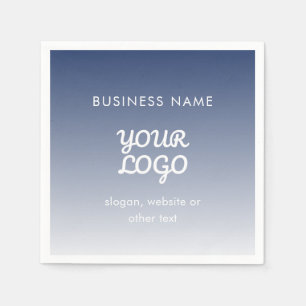 Serviette En Papier Couleur de dégradé modifiable de votre logo