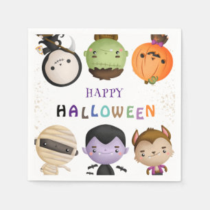 Serviette En Papier Couleur d'eau de la fête d'Halloween pour les enfa