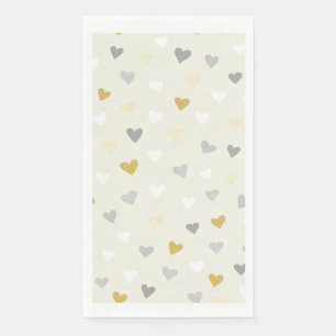 Serviette En Papier Couleur douce en forme de coeur