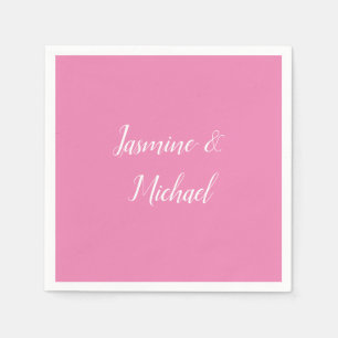 Serviette En Papier Couleur rose minimaliste moderne professionnelle