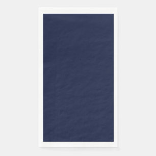 Serviette En Papier Couleur solide bleu marine de minuit