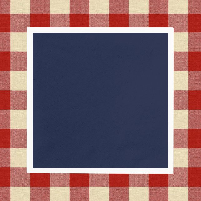 Serviette En Papier Couleur solide bleu marine de minuit (Créateur téléchargé)