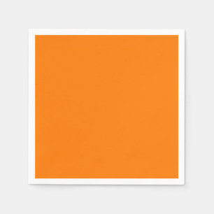 Serviette En Papier Couleur solide orange de sécurité
