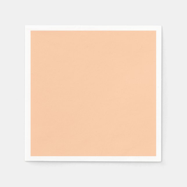 Serviette En Papier Couleur solide profonde Peach (Devant)
