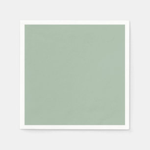 Serviette En Papier Couleur solide Sage Mist vert clair